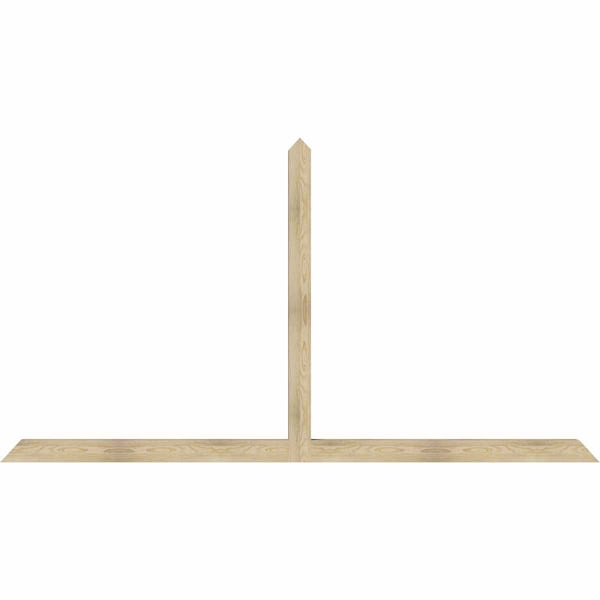 Ekena Millwork Portland Rough Sawn Timber Gable Bracket, Douglas Fir, 108"W x 58"H x 4"D x 4"F, 13/12 Pitch GBW108X58X0404POR00RDF - main